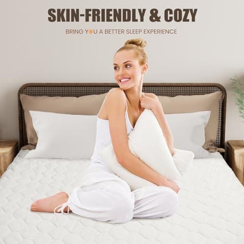 Jet’S Home Heated Electric Mattress Pad King Size - 4 Heat Levels & Overheat Protection, Ultra-Soft Machine-Washable Fabric, Dual Control & 10 Hour Auto-Off, Fitted Deep Pocket (78"x80"+15") view 3