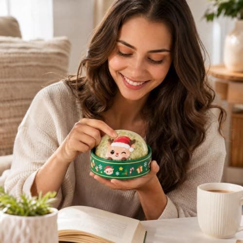 Christmas Squishy Box Fun Bun Stress Ball Dumpling Fidget Toys view 5