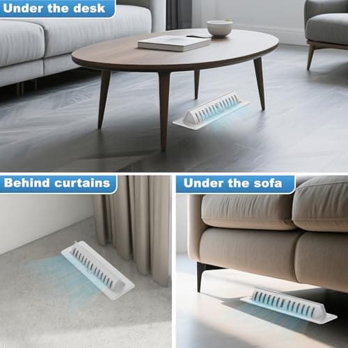 White Floor Register 2x10 with Vent Deflector, 2 in 1 Adjustable Floor Vent Covers, Floor Vent Deflectors Include Mounting Screws for Floor & Wall for Easy Install, Toe Kick Register Grille, 2 Pack view 4