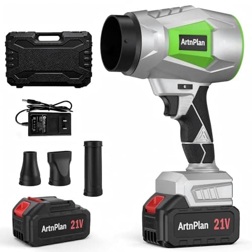 Leaf Blower Cordless - 950,000 RPM with 21V & 4.0Ah Battery and Fast Charger, Handheld Blower Electric for Patio, Lawn, Yard, Snow, Car Cleaning, Lightweight and Portable view 1