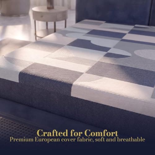 Italian Dreams 12 Inch Queen Hybrid Mattress, Pocket Springs & Cooling Gel Memory Foam, Medium Firm, Luxury Mattress Made in Europe, Fiberglass Free, CertiPUR & Oeko-TEX Certified, 10-Year Warranty view 5