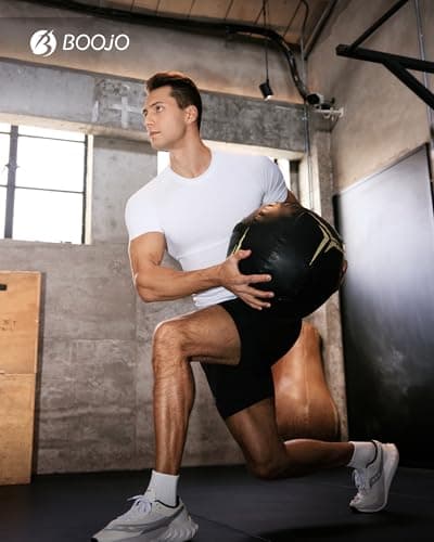 5 Pack Short Sleeve Compression Shirt Men - Workout Quick Dry Base Layer Shirts Moisture Wicking Top for Gym Athletic view 2