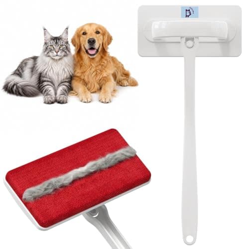 DELOMO Reusable Pet Hair Remover Brush for Furniture, Dog & Cat Fur Remover — image 1