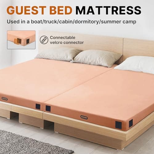 GAIALOOP Floor Memory Foam Car Camping Bed Glamping Roll Up Futon Mattress, Japanese Floor Sleeping Mat Camp Cot Mattress Pad Travel Guest Side Sleepers [Cot: 72 * 24 * 3''] view 4