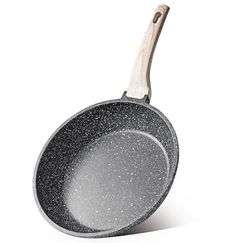 CAROTE Nonstick Frying Pan Skillet,Non Stick Granite Fry Pan Egg Pan Omelet Pans, Stone Cookware Chef's Pan, PFOA Free,Induction Compatible(Classic Granite, 8-Inch) view 1