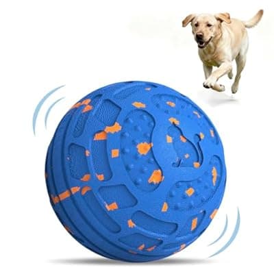 Interactive Dog Ball, Auto Rolling Smart Dog Toy for Aggressive Chewers, Bouncy Throwable Dog Enrichment Toy with 3 Rolling Modes, Type-C Rechargeable, IP54 Washable for Small Medium Large Dogs