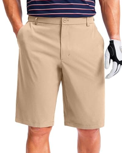 Men's Golf Shorts 7"/ 9"/ 11" Inseam with 5 Pockets Lightweight Stretch Quick Dry Casual Dress Hybrid Short for Men — image 1