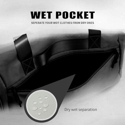 Weekender Duffel Bag with Shoe Compartment And Wet Pocket-Luggage Everyday Overnight Bag for Men and Women Travel-Carry On Gym Bag view 4