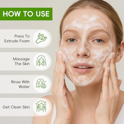 BeauBase Yuzu AHA+BHA Face Wash, Foaming Facial Cleanser for All Skin, Face Wash for Women, Teens Girls, Exfoliating, Soften, Oil Control, Glow, Even Skin Tone, 3.53 Fl Oz/pcs (Pack of 3) view 4