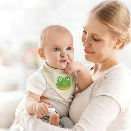 Muslin Baby Bibs 12 Pack, Baby Bandana Drool Bibs for Unisex Boys Girls, Soft Absorbent for Teething & Drooling view 6