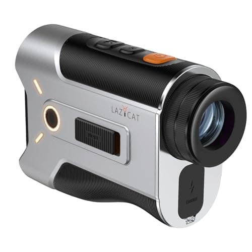LAZYCAT Golf Rangefinder with Slope,1200 Yards Laser Range Finder Golfing Dimmable,Range Finder Golf 7X Magnification,Flag Lock Vibration,Measure Speed,Rechargeable with Magnet,Golf Gifts for Men