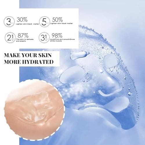zhnnt 40 Pack Collagen Firming Face Mask，Wash-Free Firming Anti-Ageing Moisturising Face Mask,Smooth & Tight Skin,Facial Masks For Both Men And Women Of All Skin Types view 3