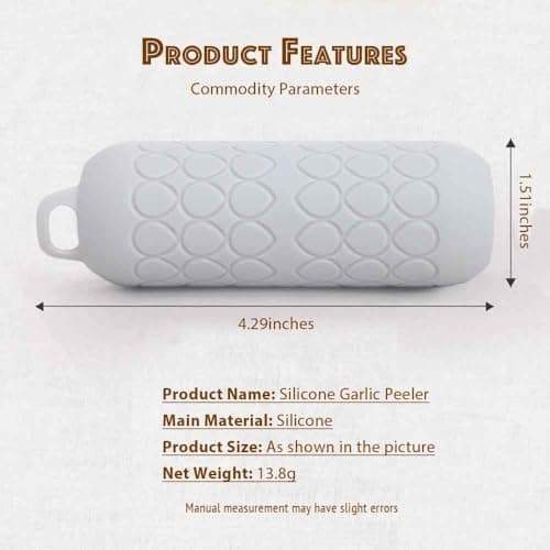 Garlic Peeler Skin Remover Roller Keeper,Easy Quick to Peeled Garlic Cloves with Silicone Tube Roller Garlic Peeling Kitchen Tool view 2