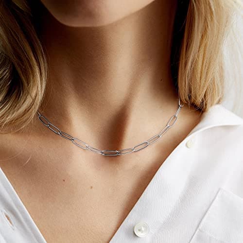 M MOOHAM Mothers Day Gifts, 14K-Gold-Plated Initial Necklaces for Women Cute Hexagon Letter Initial Necklace Layered Necklaces for Women Teen Girl Gifts view 2