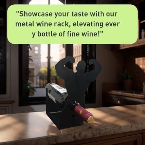 Vyrecronix Creative Wine Holder – Funny Table Centerpiece for Kitchen, Bar, and Parties – Freestanding Wine Storage Rack – Unique Gift Idea for Wine Enthusiasts view 5
