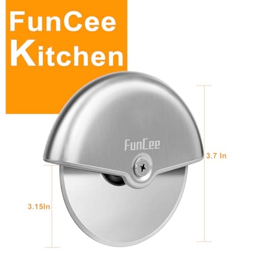 Premium Pizza Cutter Wheel with Sharp Blade For Cutting Through Pizzas, Crusts, Pies and More, Stainless Steel Knife with Ergonomic and Comfort Grip, Dishwasher Safe view 2