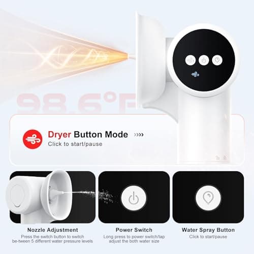 Upgraded Ear Wax Removal, Electric Ear Cleaner with Mild Drying, Safe & Gentle Automatic Ear Cleaner, Cleaning with Dual-Compartment Design, Electric Ear Wax Removal 5 Pressure Settings, IPX7, White view 6