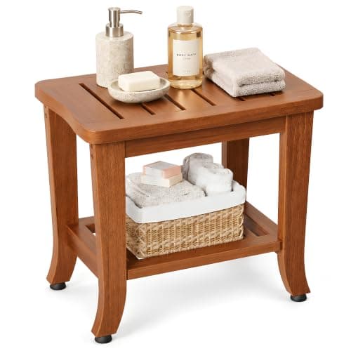 Jekruiet 201 Teak Shower Bench — image 1