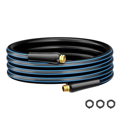 Besiter Short Garden Hose 10FT: Water Hose Flexible Leakproof Male to Female Fittings - Lightweight Durable All-Weather Hose 5/8" - High Pressure Hose for Yard, Lawn, Car Wash, Outdoor, Watering
