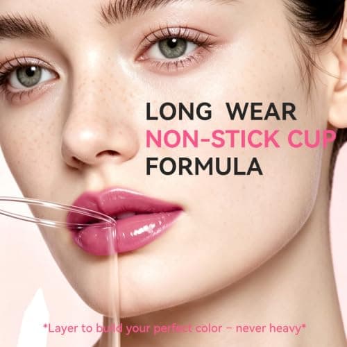 FOCALLURE Lip Stain - Transfer Proof Gloss, Long Lasting Tint, PK04 view 4