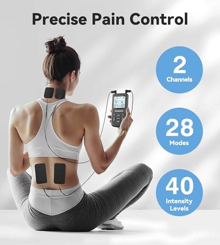 TENS Unit Muscle Stimulator for Pain Relief, EMS Massager, Dual Channel view 4