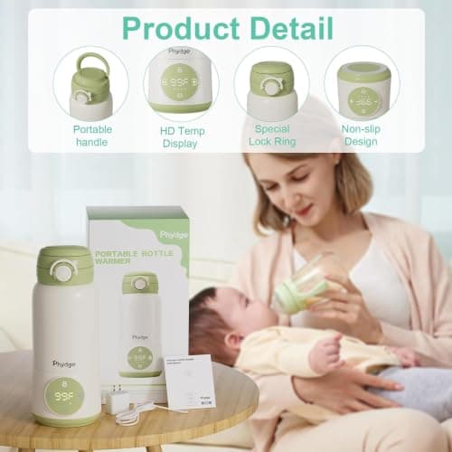 Portable Bottle Warmer for Travel, on The go for Formula, Breastmilk view 2