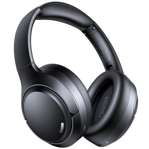 Hybrid Active Noise Cancelling Headphones 120H Playtime 6 ENC Clear Call Mic, Over Ear Headphones Wireless with Hi-Res Audio Comfort Earcup Low Latency ANC Bluetooth 6.0 Headphones for Travel Workout view 2