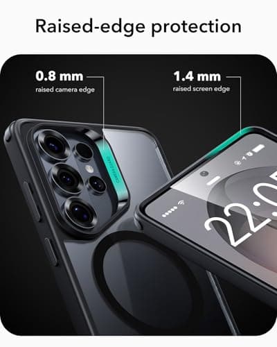 ESR for Samsung Galaxy S26 Plus Phone Case, Compatible with MagSafe, Military-Grade Protection, Shockproof Magnetic Case for Samsung Galaxy S26 Plus, Classic Hybrid Series, Clear Black view 4