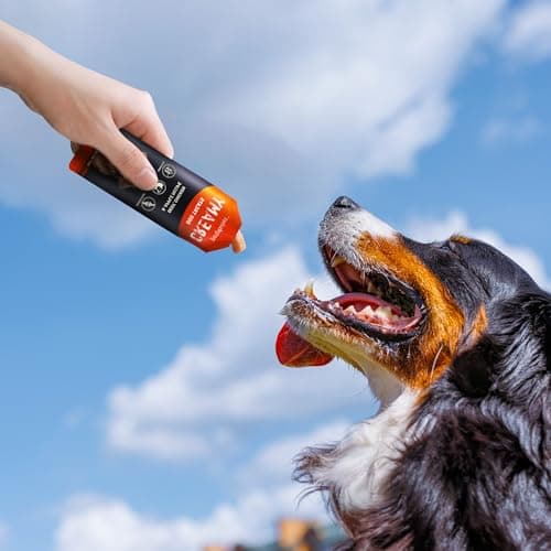 PETPHABET Lickable Squeeze Treats for Dogs, Creamy Puree Dog Food Meal Topper, Puppy Pouch Treats for Training and Enrichment, Healthy Beef Chicken & Apple Recipe (11.2 oz / 8 Pack) view 5