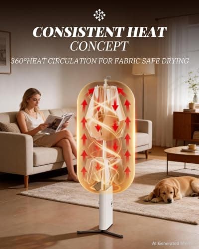 Portable Dryer for Clothes, 3/6/9-Hr Timer, Fragrance Disc, UV Clean Light view 5