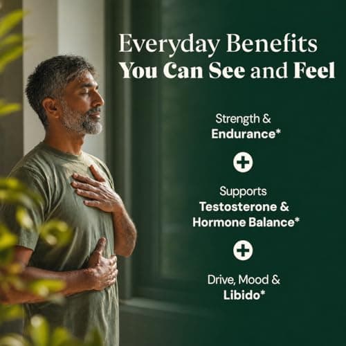 Organic Peruvian Black Maca Root Capsules - 1,500mg 40X Strength with Ashwagandha & Fenugreek - 3-in-1 Adaptogen Complex for Women & Men - Non-GMO Vegan (60 Ct) view 3