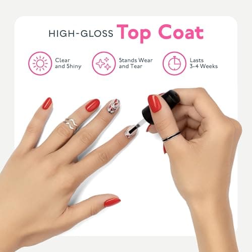 SUNUV Gel Nail Polish Kit with UV Light, 23 Pcs Gel Nail Kit Four Season, 12 Colors Polish Set with Base Glossy Top Coat, Manicure Tools Home Salon Gift for Women Teens Girls, Starter Kit view 6