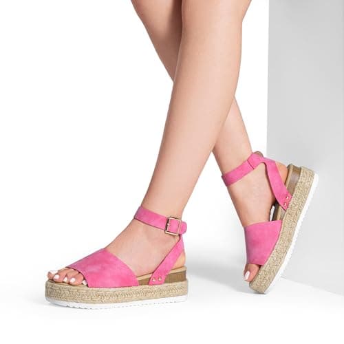 DREAM PAIRS Women's Platform Espadrilles Casual Ankle Strap Wide Wedge Sandals Comfortable Dressy Summer Shoes view 2