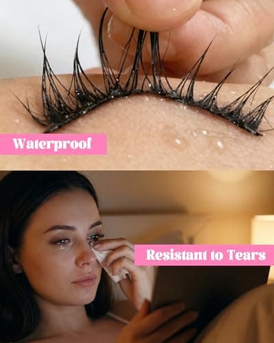 Strong Hold Strip Lash Glue Long Lasting, Waterproof Eyelash Glue for Sensitive Eyes, Latex-Free Quick Dry Clear Eyelash Glue, Precision Brush Tip for Beginner Friendly by Obeyalash (White 0.17oz) view 4