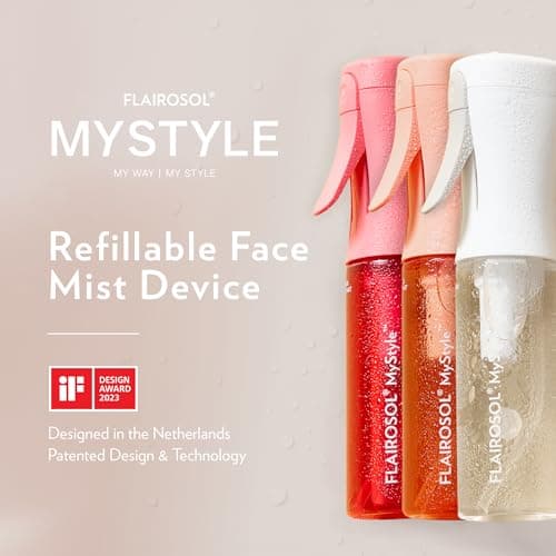 FLAIROSOL MyStyle Travel Continuous Spray Bottle, 3 Pack, 3.04oz/90ml | Ultra fine continuous mist for face, hairstyling, salon, cleaning, beauty, toners, hydration & makeup view 3