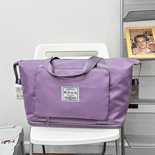 AYWVRBST Extra Large Capacity Foldable Travel Bag,Gift,Dry and Wet Separation Multifunctional Sports Shoulder Bag view 3