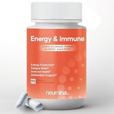 NEUMINA Women's Energy & Immune Complex, Energy Production, Fatigue Relief, Immune Health, Antioxidant Support, Vegan, Non-GMO, Made in USA, 90 Servings