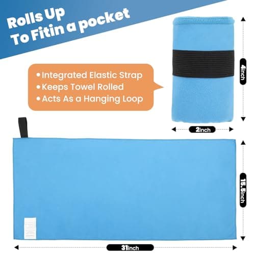 Yaozoon 3 Pack Gym Towel Men Women Quick Dry Microfiber Workout Gear for Body Sweat Sports Exercise Fitness Tennis Running Cycling Hiking Weight Lifting Yoga Towels(3 Pack) view 2