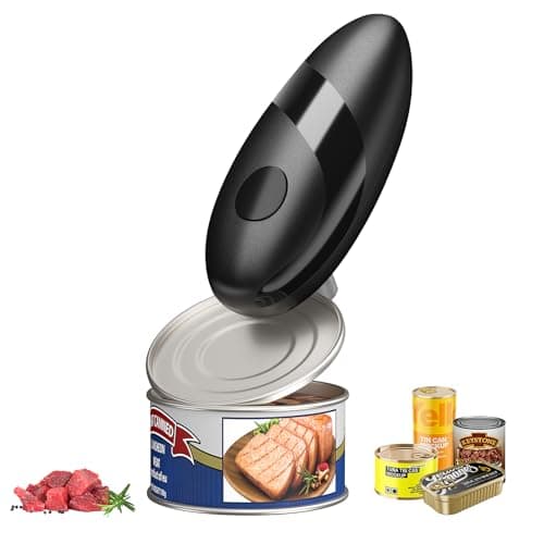 electriccan opener, automatic can opener, one-button operation, with smooth edge design suitable for the elderly, portable kitchen tool, suitable for most can sizes. — image 1