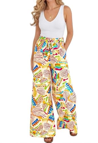 BTFBM Two Piece Sets For Women Summer 2026 Spring Outfits Casual Sleeveless Wide Leg Pants Sets Beach Vacation Clothes — image 1