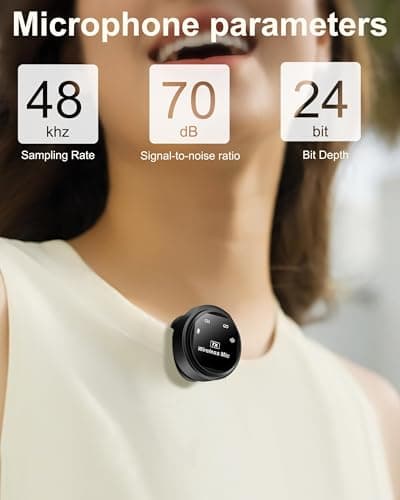 HOMEPAC Mini Microphone for iPhone,Wireless Microphone with AI Noise Cancellation, Plug & Play, Up to 24-Hour Total Use with Charging Case, Ideal for TikTok, YouTube, Vlogging & Live Streaming view 2