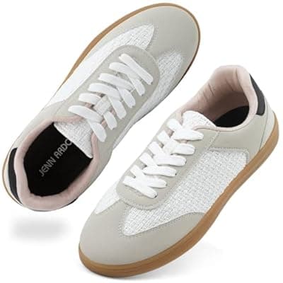 JENN ARDOR Womens Retro Fashion Sneakers Casual Walking Shoes Classic Non-Slip Comfort Dress Skate Shoes