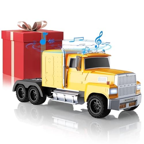 AONOX Cybertruck Bluetooth Speaker, Mini Bluetooth Car Speaker with LED Lights, FM Radio, USB TF Card, TWS Stereo Sound, for Desk Gaming Outdoor, Gift for Car Lovers — image 1