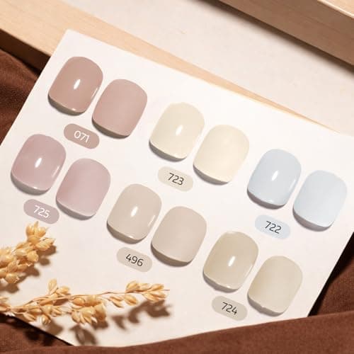 AzureBeauty Dip Powder Nail Kit, Milky Nude Ombre Shades view 3