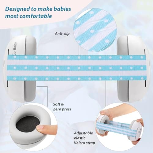 Laudexua Baby Ear Protection, Noise Cancelling Headphones for Babies and Toddlers Up to 36 Months view 6