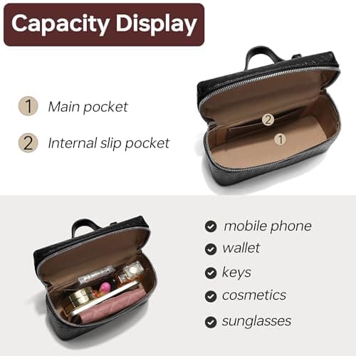 Kiss Sea Women's Top-Handle Handbags Woven Crossbody Bag Leather Shoulder Bag with Adjustable Strap for Daily Use view 3