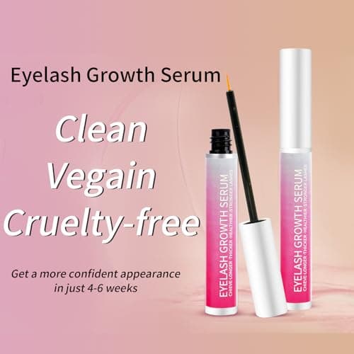 Eyelash Growth Serum – Lash Serum for Eyelash Growth with Plant Extracts for Longer Thicker Fuller Lashes Nourishing Formula to Enhance Natural Beauty Hypoallergenic Oil Free lash growth serum view 6