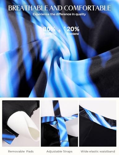 Hanna Nikole 3 Piece Tankini Swimsuits for Women, Swim Suits for Women 2026, Swim Tank Top with Bra Boy Shorts view 5