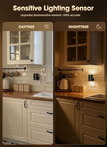 Brightown 2 Pack Night Lights Plug Into Wall, Modern Night Light with Rotating Plug, Dusk to Dawn Sensor, 0-100LM Stepless Dimming Nightlights, Home Decor for Hallway Bedroom Bathroom, Soft White view 3