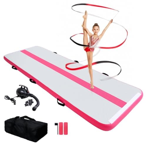 FunWater 10ft Inflatable Gymnastics Mat Tumble Track 4in Thick — image 1